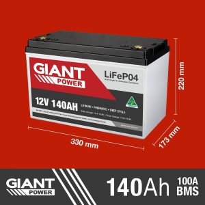 GIANT 140AH Lithium Deep Cycle Battery (LiFePO4)