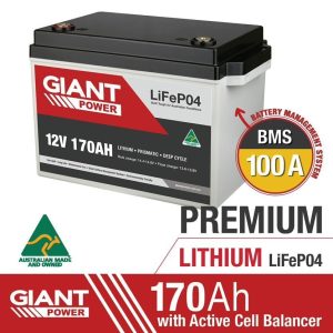 GIANT 170AH Lithium Deep Cycle Battery (LiFePO4)
