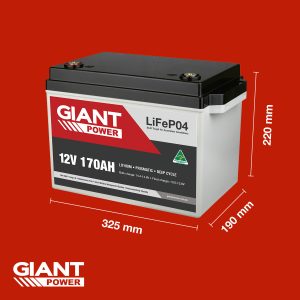 GIANT 170AH Lithium Deep Cycle Battery (LiFePO4)