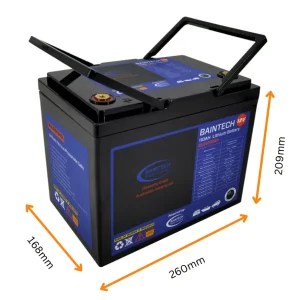 Baintech 12V 110AH Deep Cycle Lithium Battery with Bluetooth (LifePo4) *5 Year Warranty