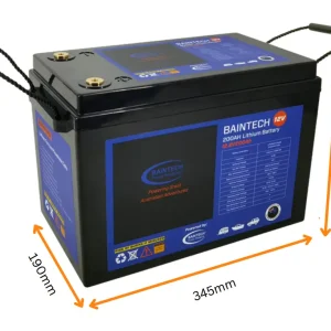 Baintech 12V 200AH Deep Cycle Lithium Battery with Bluetooth (LifePo4) *5 Year Warranty