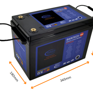 Baintech 12V 300AH Deep Cycle Lithium Battery with Bluetooth (LifePo4)