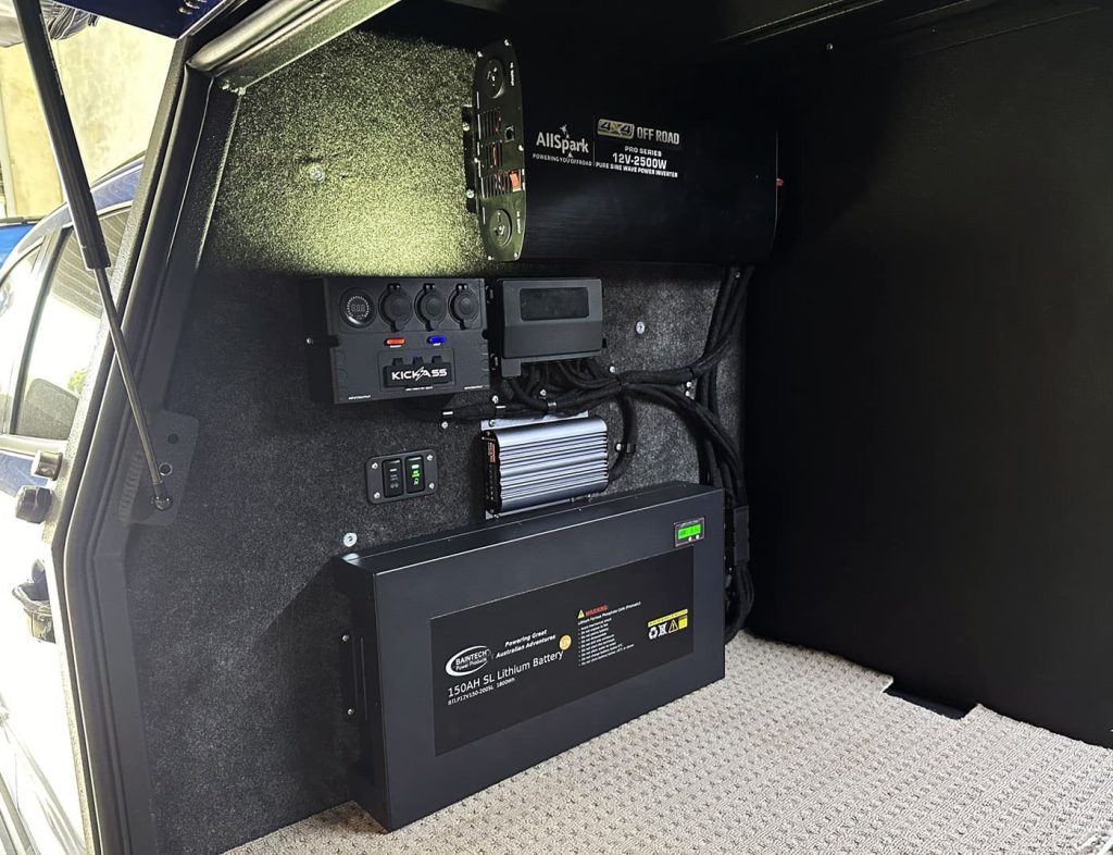 aintech 150AH Slim Lithium Battery Dual Battery Setup