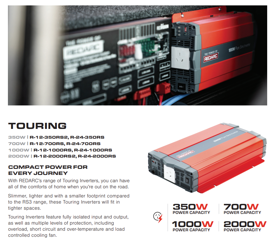 RedArc Touring Inverters