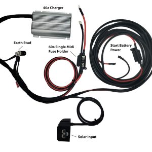 REDARC CORE In-Cabin 40A DC Charger With 6.5m Wiring Harness Kit ( Free Midi Fuses )
