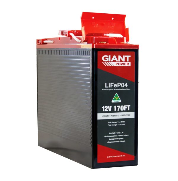 GIANT 170AHFT 12V Slim Lithium Deep Cycle Battery