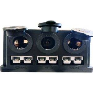 Ultra Mini Power Box W/Engle Socket - 12V/24V DC - 10 Devices (Surface Mount)