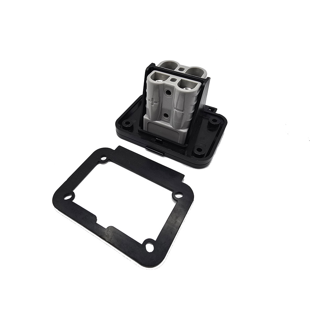 Dual 50A Anderson Plug Flush Mount Connecter With Dust Cover & Gasket Kit - Image 3