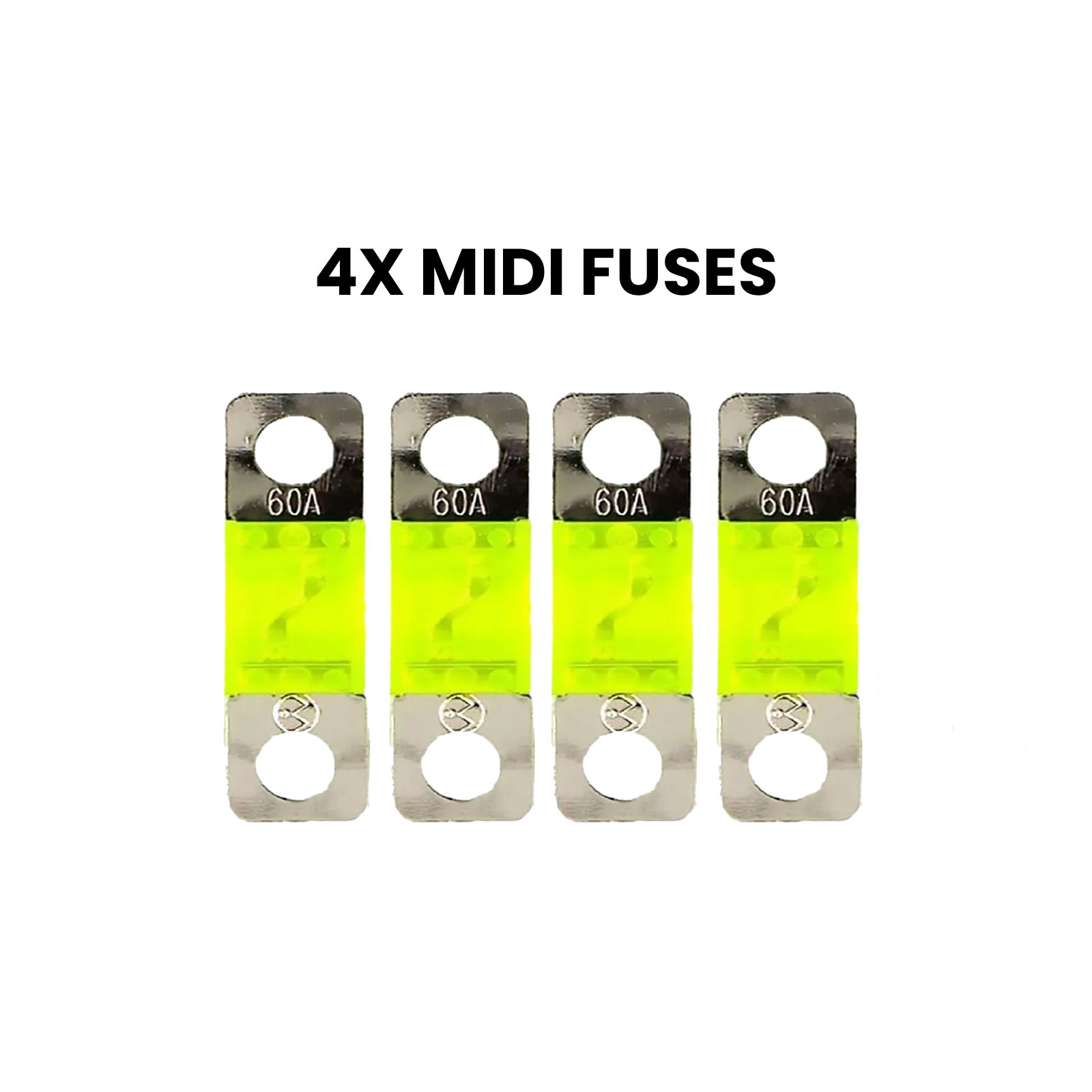 Single Midi Fuse Holder Kit - Surface Mount - 2x Single Midi Fuse Holders, 4X Fuses, 4X Crimps & Heat Shrink - Image 3