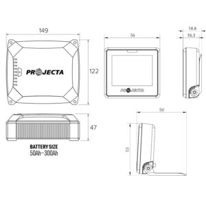 PROJECTA 25A Intell-Charge DC-DC Charger + IGD2 Intelli-IQ Smart  - IDC25X & IQD2