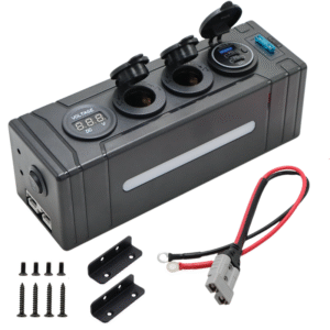12V / 24V Slimline Power Distribution Hub with QC3.0 USB – 4WD, Caravan & Boat