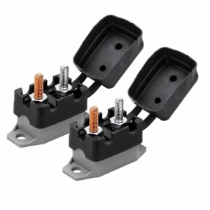 30A 12V-24V Automatic Reset Circuit Breaker with cover  – 2 Pack