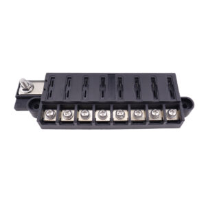 8-Way Positive Standard Blade Fuse Box - 8 Circuits with Cover