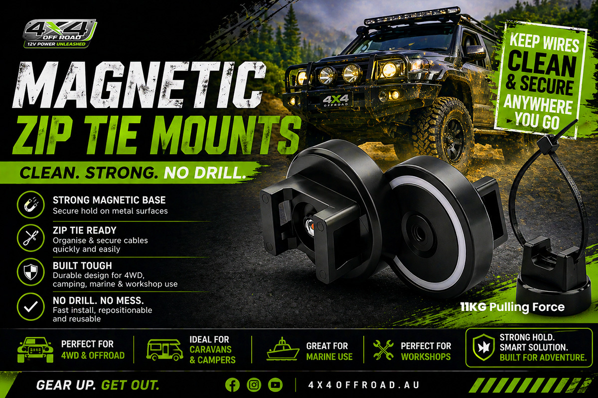 Magnetic Ziptie Mounts