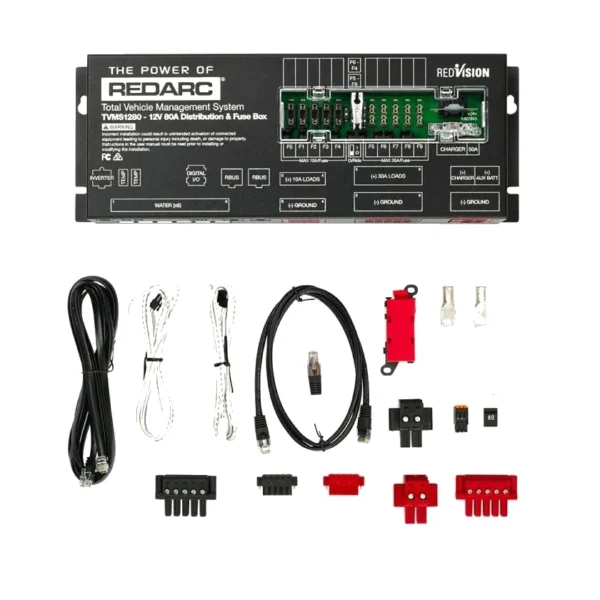 REDARC TVMS Prime Control Module - 12V 80A Distribution & Fuse Box ...