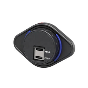 Marine 12V/24 Dual USB Type-C Charger Flush Mount - Diamond