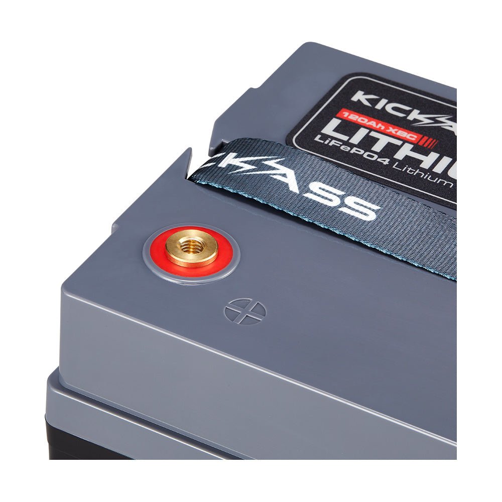 KickAss ProductsKickAss 12V 120Ah Lithium Compact Deep Cycle Battery LiFePO4KA12120XBC-LION