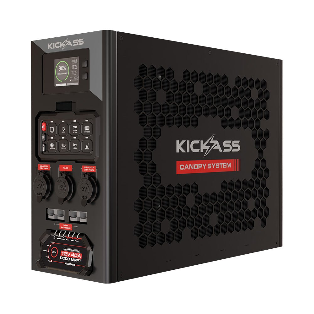KickAss ProductsKickAss 12V Wireless Canopy Power System with 40A DCDC Charger + Integrated BluetoothKA40A8WSCPSL